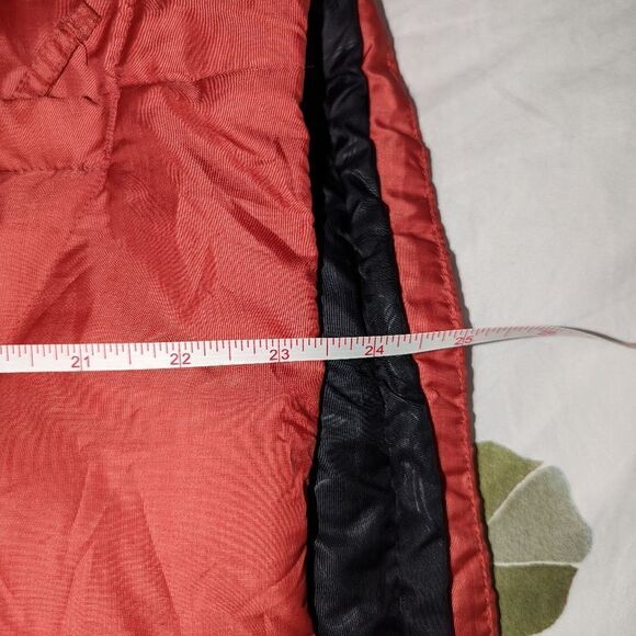 COLUMBIA Red / Orange Down Puffer Short Puffer Coat Size Large - Picture 11 of 14